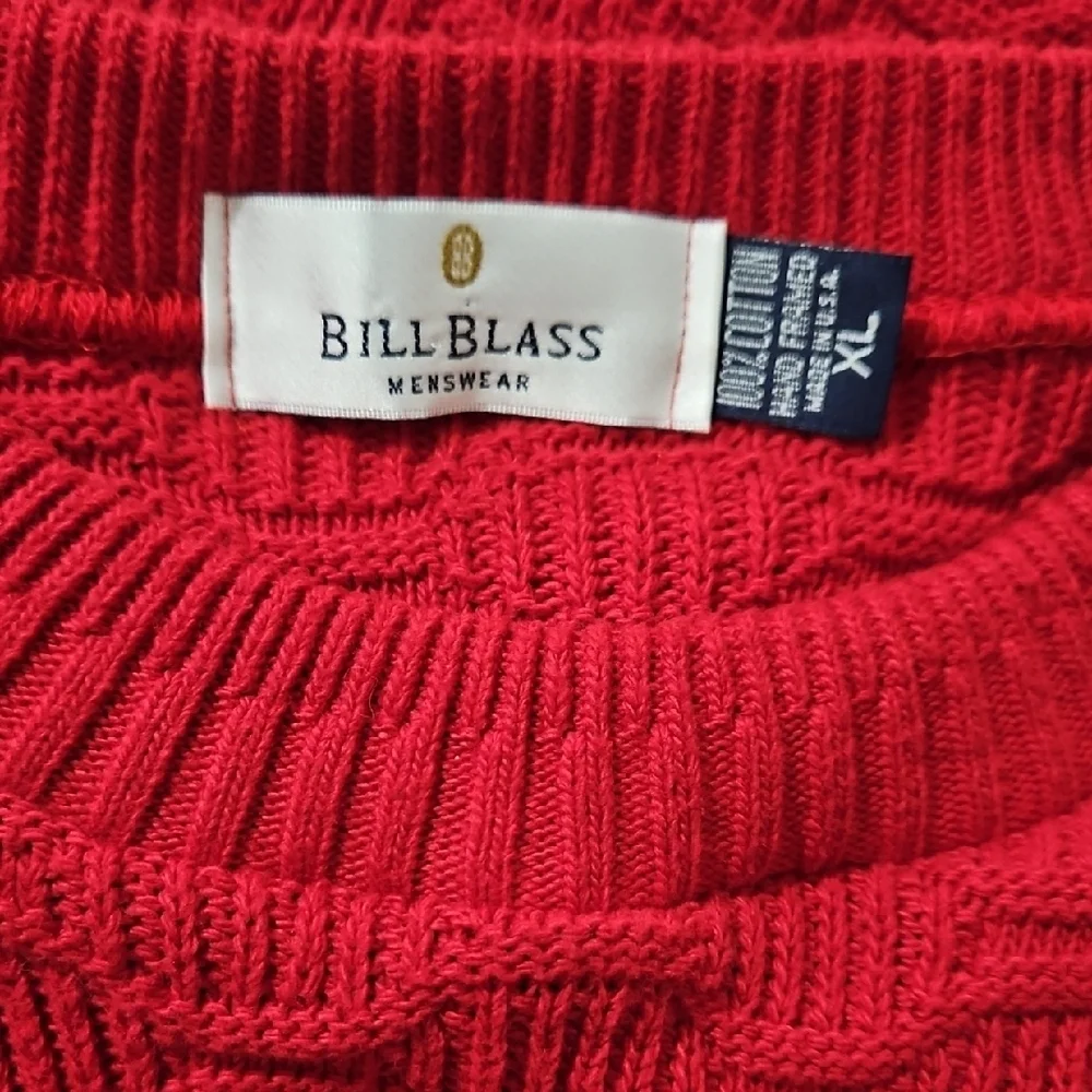 Vintage Bill Blass men's knit sweater, 100% cotton Size XL